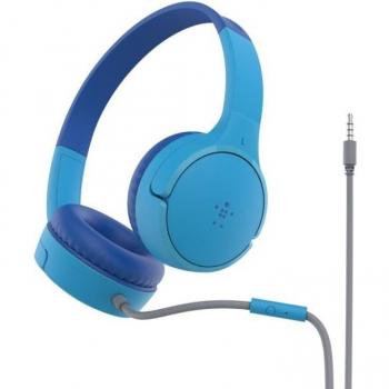 Belkin SoundForm Mini Headset - Wired Head-band Calls/Music/Sport/Everyday Blue