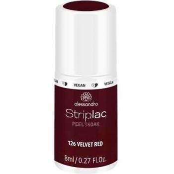 Alessandro Striplac Peel or Soak Lacas de uñas 8 ml Velvet Red