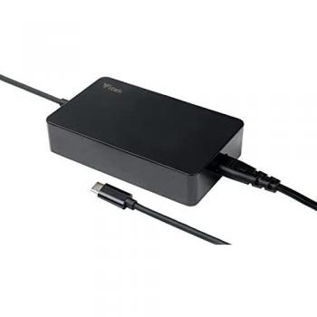 Itek Alimentador Universal para Notebook y Dispositivos USB-C, 90W, Diseño Slim, Negro