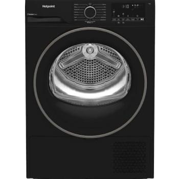 Secadora Hotpoint Ariston HPT 94D BBS IT, Carga Frontal, 9 kg, Clase C, Pompa de Calor, EasyIron, PetHair Removal, Profundidad 67 cm, Color Negro