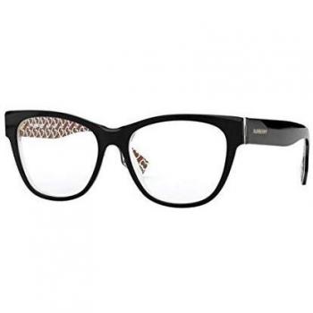 Occhiali da Vista Donna Burberry 2301 3822 Nero Scuro Squadrati Montatura Spessa