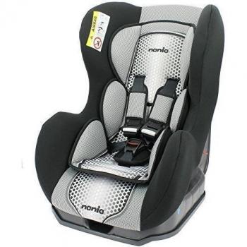 Mycarsit - Silla de coche grupo 0+/1 de 0 a 18 kg con proteciónes laterales - fabricación 100% francesa - 3 estrellas test tcs - 4 colorido - reposa cabeza y asiento acolchados
