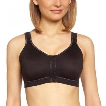 Anita Active Front Closure Sports Bra with Support Function, Size E95, Black