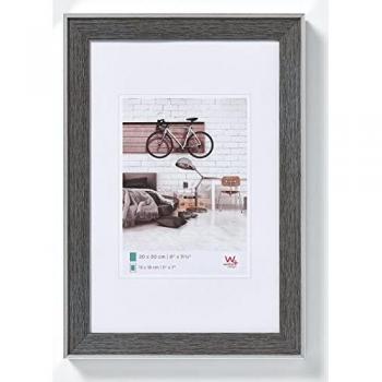 Marco de fotos Walther Design retroiluminado gris 18x24cm