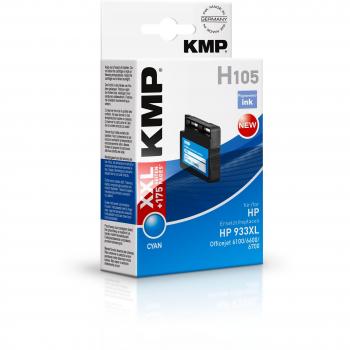 Cartucho de Tinta KMP H105 - 14 ml - Tamaño XXL - Cian - Compatible con HP 933XL y HP CN054AE