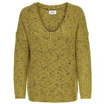 Only Jersey Punto Mujer HANNI - XL, Golden Yellow/W. Multi Naps