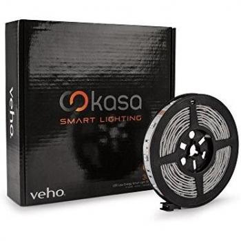 Veho Kasa Bluetooth Smart Inteligente Intensidad Regulable Integrated, 7.2 W, Blanco, Tira de Luz