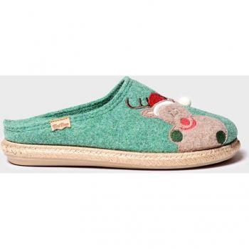 Toni Pons - Zapatillas de casa cerradas de mujer de fieltro con bordados