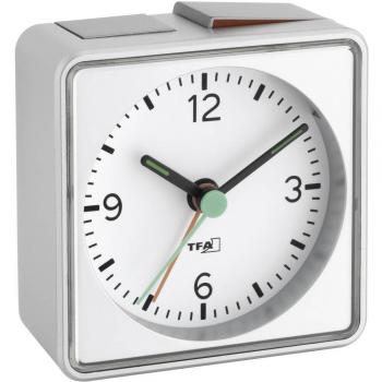 Despertador TFA-Dostmann PUSH Analógico Plata