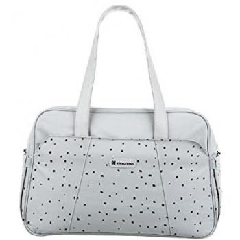 Bolso Cambiador Maternal Chelsea Lunares Kikkaboo - Con cambiador, bolsillos laterales, compartimento térmico, color gris