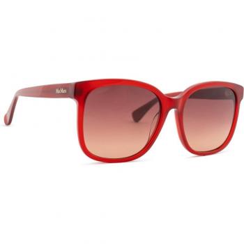 Max Mara Logo7 Square Sunglasses 66F Red with Prescription Options