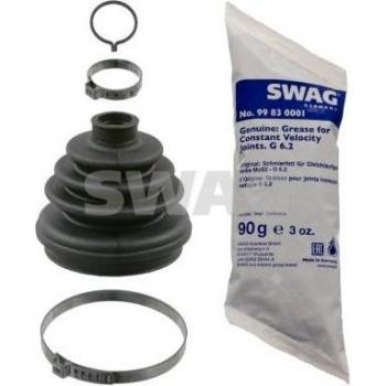 Fuelle de transmisión SWAG 40 83 0002, tipo: juego de fuelles, características: compatible con árbol de transmisión, incluye dos fuelles, fabricado en material resistente a la abrasión y al calor, fácil instalación