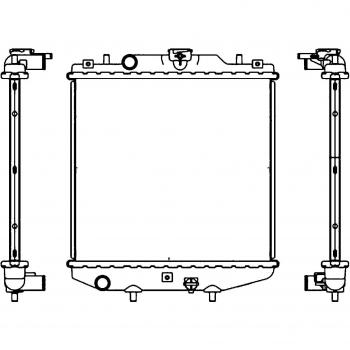 Radiador de Motor HELLA 8MK 376 724-591 para Refrigeración del Motor