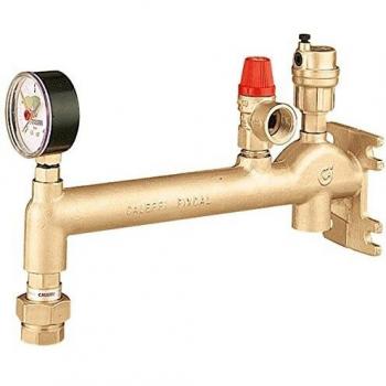 Conexión de tanque Caleffi 3/4 IG, latón, hasta 20 kW, con acople rápido