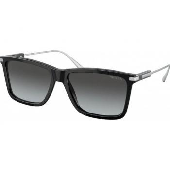 Prada PR 01ZS 1AB06T Men's Square Black Sunglasses Size 58