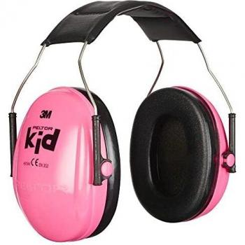 Orejeras para niños 3M Peltor H510AK, rosa, protección auditiva ajustable, niveles de ruido: 87-98 dB (SNR: 27 dB)