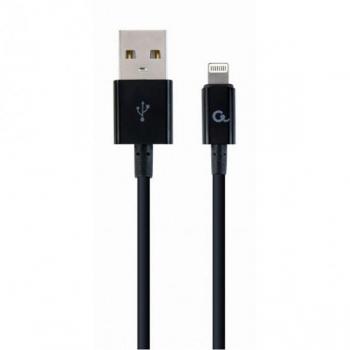 Cable Lightning de 2 metros para carga y transferencia de datos, color negro