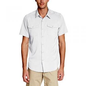 Columbia Utilizer II Solid Sleeve Shirt AO9136 Camisa de Manga Corta, Hombre, Blanco, L