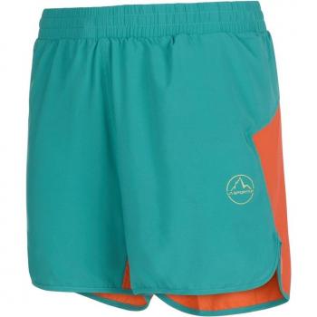 La Sportiva Sudden Short W - Pantalón corto de mujer, color turquesa y naranja, talla S