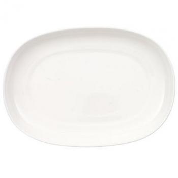 Fuente ovalada Anmut de Villeroy & Boch, porcelana blanca, 20 cm