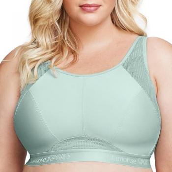 Glamorise No Sweat Breathable Mesh Sports Bra - Jade Green 36-C for Women