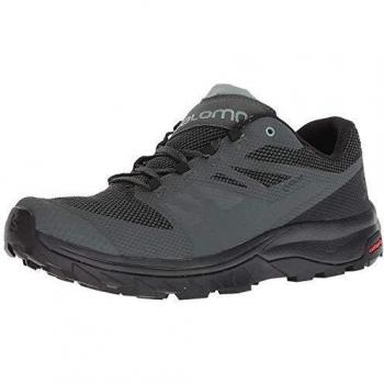 Salomon Outline GTX, Track and Field Shoe Hombre, Urban Chic/Black/Green Milieu, 46 2/3 EU