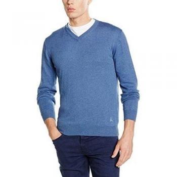 Scalpers Jeremy V Neck 05, Jersey para Hombre, Indigo, M
