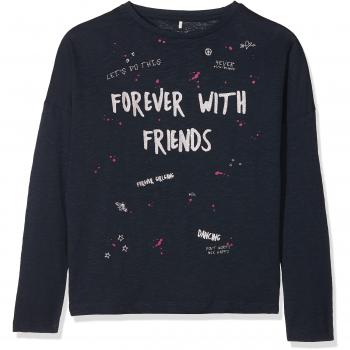 NAME IT Nkfhifippy LS Top, Camisa Manga Larga para Niñas, Azul