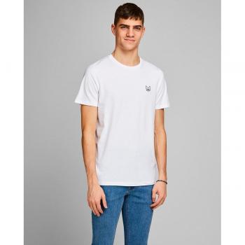 Camiseta Jack&Jones Logo blanca manga corta para hombre