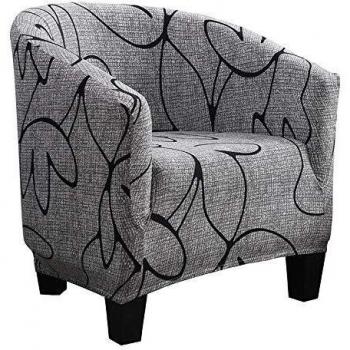 HIFUAR Fundas Elásticas para Sillón Chesterfield,1 Pieza Moderna Funda de Butaca de Salón Lavable Cubierta Protector de Mueble Elegante para Chester 1 Plaza,Dormitorio,Recepción,Contador,Gris