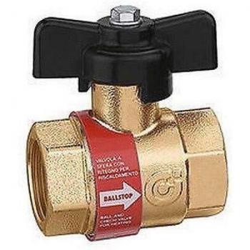 Válvula de bola Ballstop 1 con válvula de retención incorporada para sistemas de calefacción Caleffi 327600