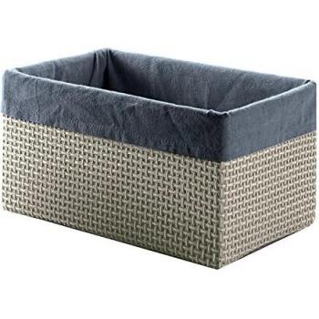 Gedy LA060800300 Cesta Medio, Gris, 19x31x16.5 cm