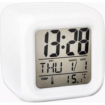 Proyector Digital LCD Rotatorio con Despertador y Temperatura para Dormitorios, Pantalla de Techo 12/24 H para Escritorio