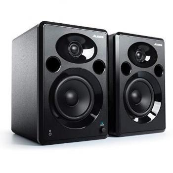 Alesis Elevate 5 MKII - 80 W Powered Desktop Studio Speakers with Subwoofer Output for Home Studios / Video-Editing / Gaming and Mobile Devices