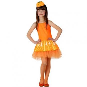 Atosa - Disfraz de naranja para niña, talla L