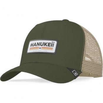 Gorra unisex Barefoot color verde y beige de HANUKEII