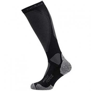 Odlo Muscle Force Ceramiwarm - Calcetines para hombre, Hombre, Calcetines para hombre, 777930, negro - gris grafito, 36-38