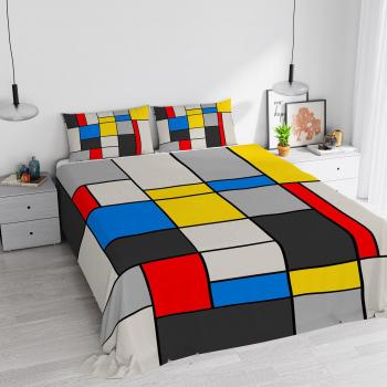 Juego de cama Sogni d'Autore, impresión digital, 100% algodón, doble, SD67