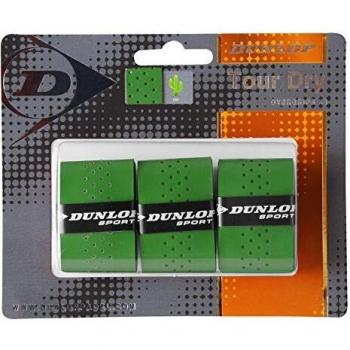Dunlop Tour Dry - Blister de 3 Unidades overgrip, Color Verde