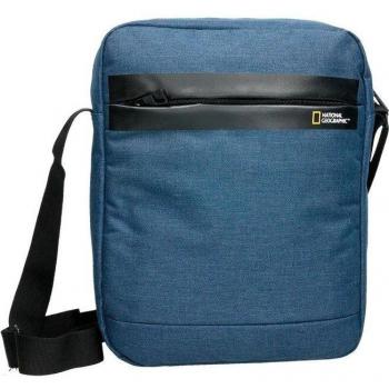 Bandolera National Geographic Stream Azul Nylon 27,5x8x34 cm con Cierre de Cremallera