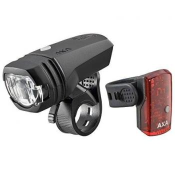 Axa GreenLine 50 - Juego de Luces para Bicicleta - Negro 2018