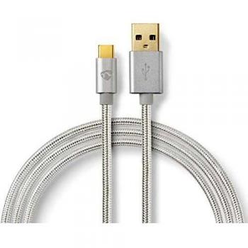 Cable USB 2.0 Type-C M - A M 2.0m Aluminium