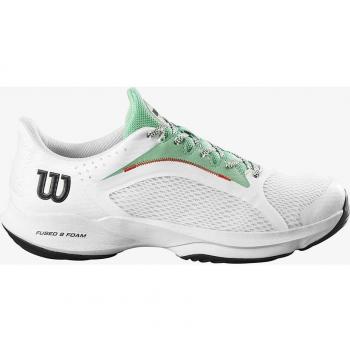 Wilson Hurakn 2.0 Zapatillas de Pádel para Mujer, Color Blanco y Menta, Talla 37 1/3