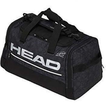 Head Duffle Bag Bolsa de Tenis, Blanco/Negro, 55 x 28 x 28