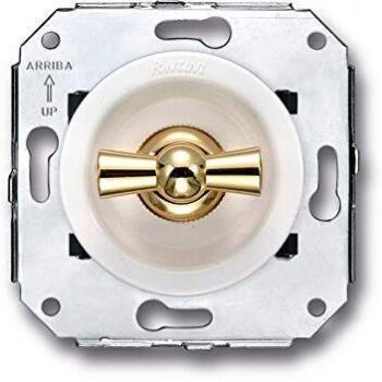 Fontini venezia - Conmutador 10a-250v oro/blanco venezia pack