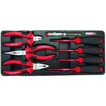 TOPTUL GAAT0809 Módulo de herramientas con 8 destornilladores estrella (PH1 x 100mm, PH2 4.0 x 125mm, PH2 5.5 x 125mm)