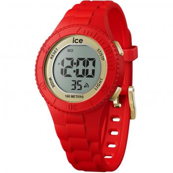 ICE Digit Red Gold Unisex Watch - 35mm Polyamide Strap