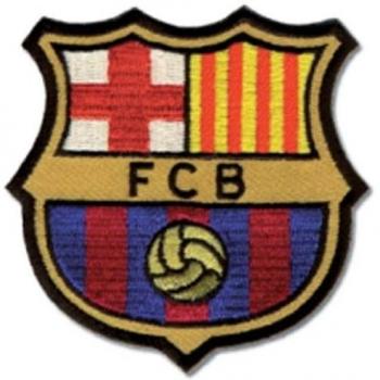 Parche Termoadhesivo Barça Oficial. Escudo F.C. Barcelona Bordado. Insignia Barça Grande. Ref. 3333