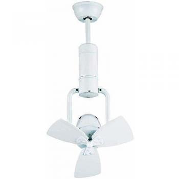 Sulion Ventilador de Esquina Motor DC, Metal/Plywood, Blanco, 38x74-64