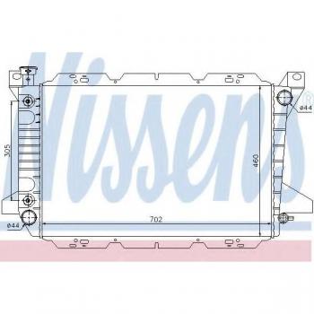 Radiador de refrigeración del motor NISSENS 620981